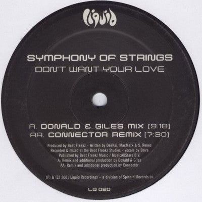 SYMPHONY OF STRINGS - Don't Want Your Love