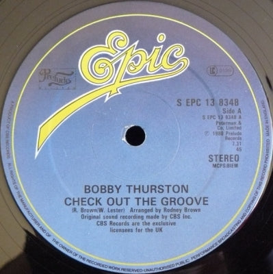 BOBBY THURSTON - Check Out The Groove / Sittin In The Park