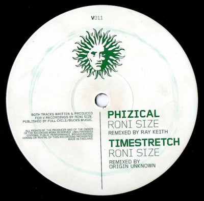 RONI SIZE - Timestretch / Phyzical (Remixes)