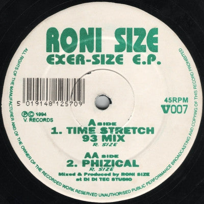 RONI SIZE - Exer-Size E.P.