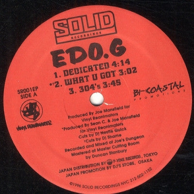 EDO.G - Six Song EP featuring 'Dedicated', 'What U Got' & '304's'