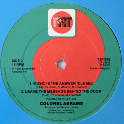 COLONEL ABRAMS - Music Is The Answer