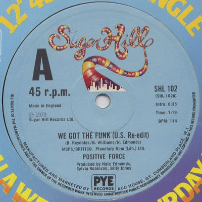POSITIVE FORCE - We Got The Funk (US Re-Edit) / Tell Me What You See