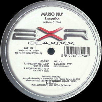 MARIO PIU - Sensation