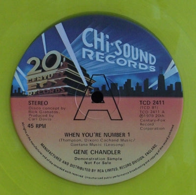 GENE CHANDLER - When You're Number 1 / I'll Remember You