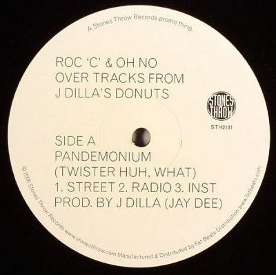 J. DILLA (JAY DEE) - Pandemonium (Twister Huh, What) / Louder (Clapper's Stepson)