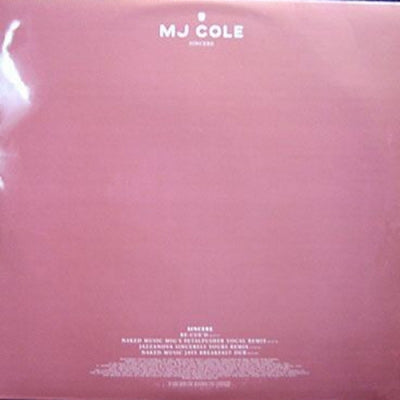 MJ COLE - Sincere