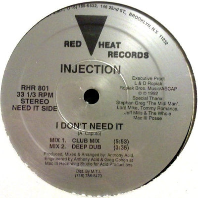 INJECTION - I Don't Need It / Delicious