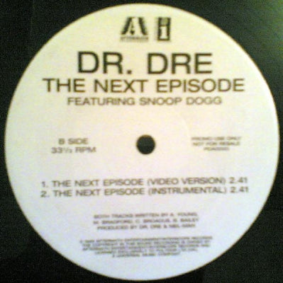 DR. DRE FEATURING SNOOP DOGG - The Next Episode