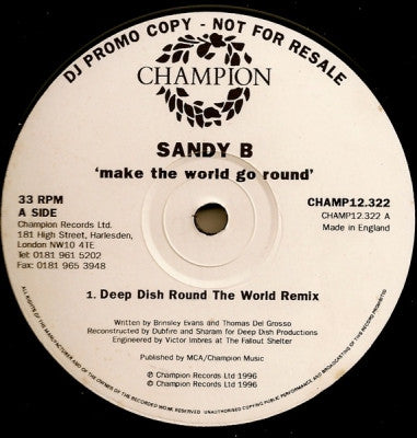 SANDY B - Make The World Go Round