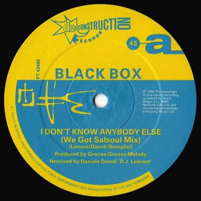 BLACK BOX - I Don't Know Anybody Else / Ride On Time