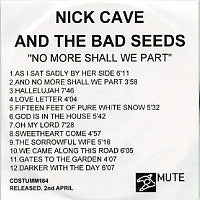 NICK CAVE AND THE BAD SEEDS - No More Shall We Part
