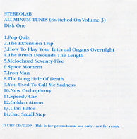 STEREOLAB - Aluminium Tunes (Switched On Volume 3)
