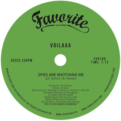 VOILAAA - Spies Are Watching Me / Le Disco Des Capitales