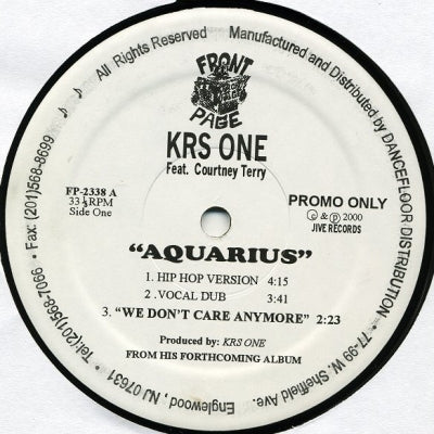 KRS ONE FEATURING COURTNEY TERRY - Aquarius