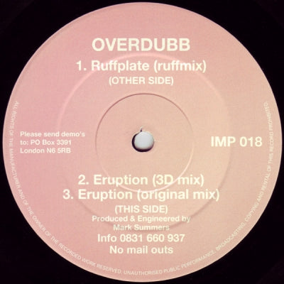 OVERDUBB - Ruffplate / Eruption