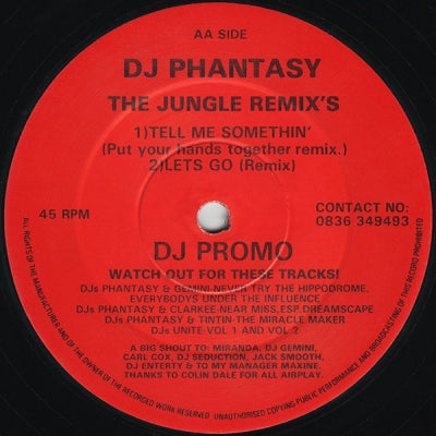 DJ PHANTASY - The Jungle Remix's