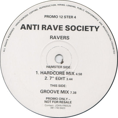 ANTI RAVE SOCIETY - Ravers