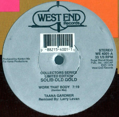 BOMBERS / TAANA GARDNER - Work That Body / The Mexican
