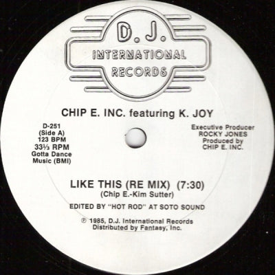 CHIP E. FEATURING K. JOY - Like This