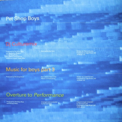 PET SHOP BOYS - DJ Culturemix