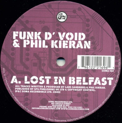 FUNK D'VOID & PHIL KIERAN - Lost In Belfast / Black Worm