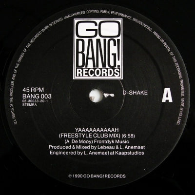 D-SHAKE - Yaaaaaaaaaah / Techno Trance (Paradise Is Now)