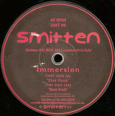 IMMERSION - Slut Fuck / Butt Fuck