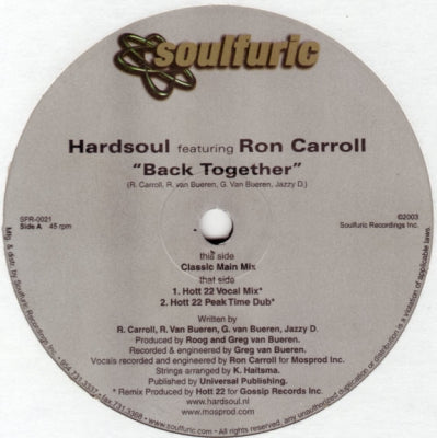 HARDSOUL FEAT RON CARROLL - Back Together