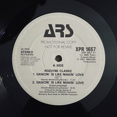 ROZLYNE CLARKE - Dancin' Is Like Makin' Love