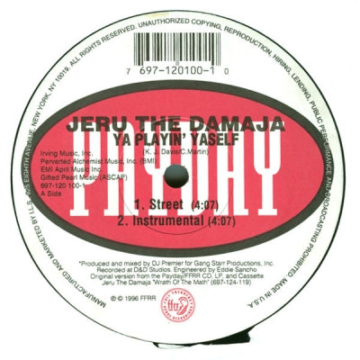 JERU THE DAMAJA - Ya Playin' Yaself