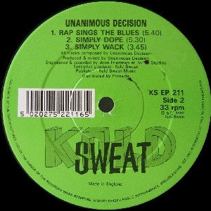 UNANIMOUS DECISION - Rap Sings The Blues EP