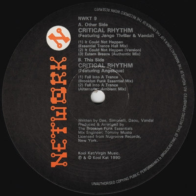 CRITICAL RHYTHM - It Could Not Happen / Eastern Breeze / Fall Into A Trance