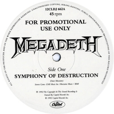MEGADETH - Symphony Of Destruction.