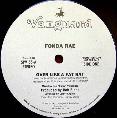 FONDA RAE - Over Like A Fat Rat