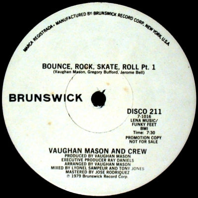 VAUGHAN MASON AND CREW - Bounce, Rock, Skate, Roll