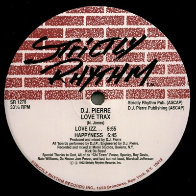 DJ PIERRE - Love Trax
