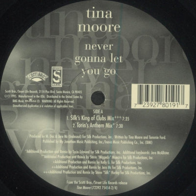TINA MOORE - Never Gonna Let You Go