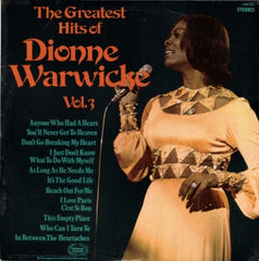 DIONNE WARWICK - The Greatest Hits Of Dionne Warwicke Vol. 3