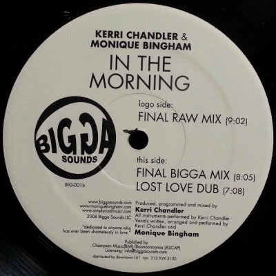 KERRI CHANDLER & MONIQUE BINGHAM - In The Morning