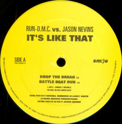 RUN-D.M.C. VS. JASON NEVINS - It's Like That