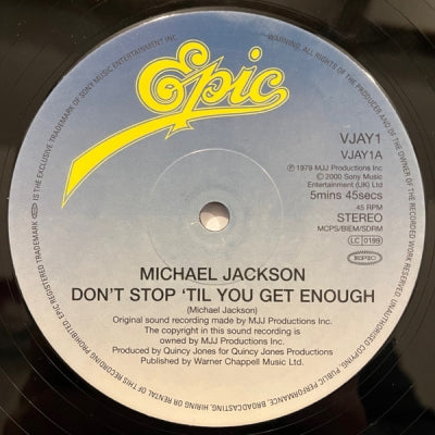 MICHAEL JACKSON - Don't Stop 'Til You Get Enough / Off The Wall