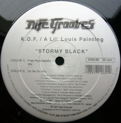 K.O.F. / A LIL LOUIS PAINTING - Stormy Black