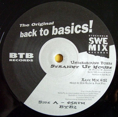 UNDERGROUND POSSE  - Straight Up House