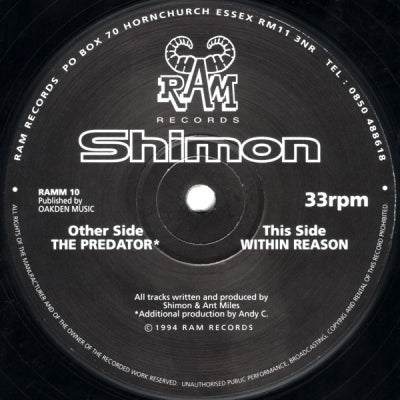 SHIMON - The Predator / Within Reason