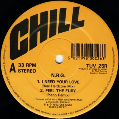 N.R.G. - Feel The Fury Remix EP
