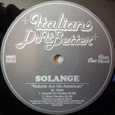 SOLANGE - Robots Are Un-American