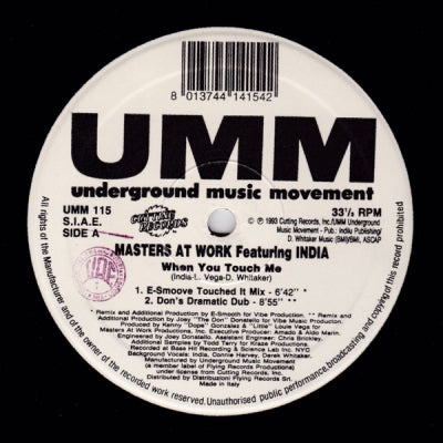 MASTERS AT WORK feat. INDIA - When You Touch Me