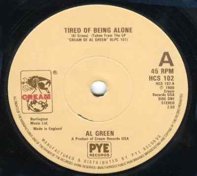 AL GREEN - Tired Of Being Alone / How Can You Mend A Broken Heart