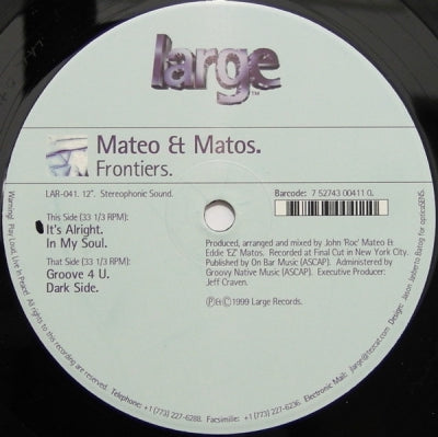 MATEO & MATOS - Frontiers EP